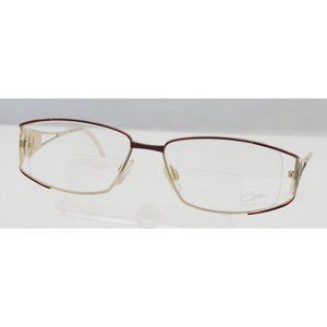 New Women's Cazal Burgundy & Gold Eyeglasses